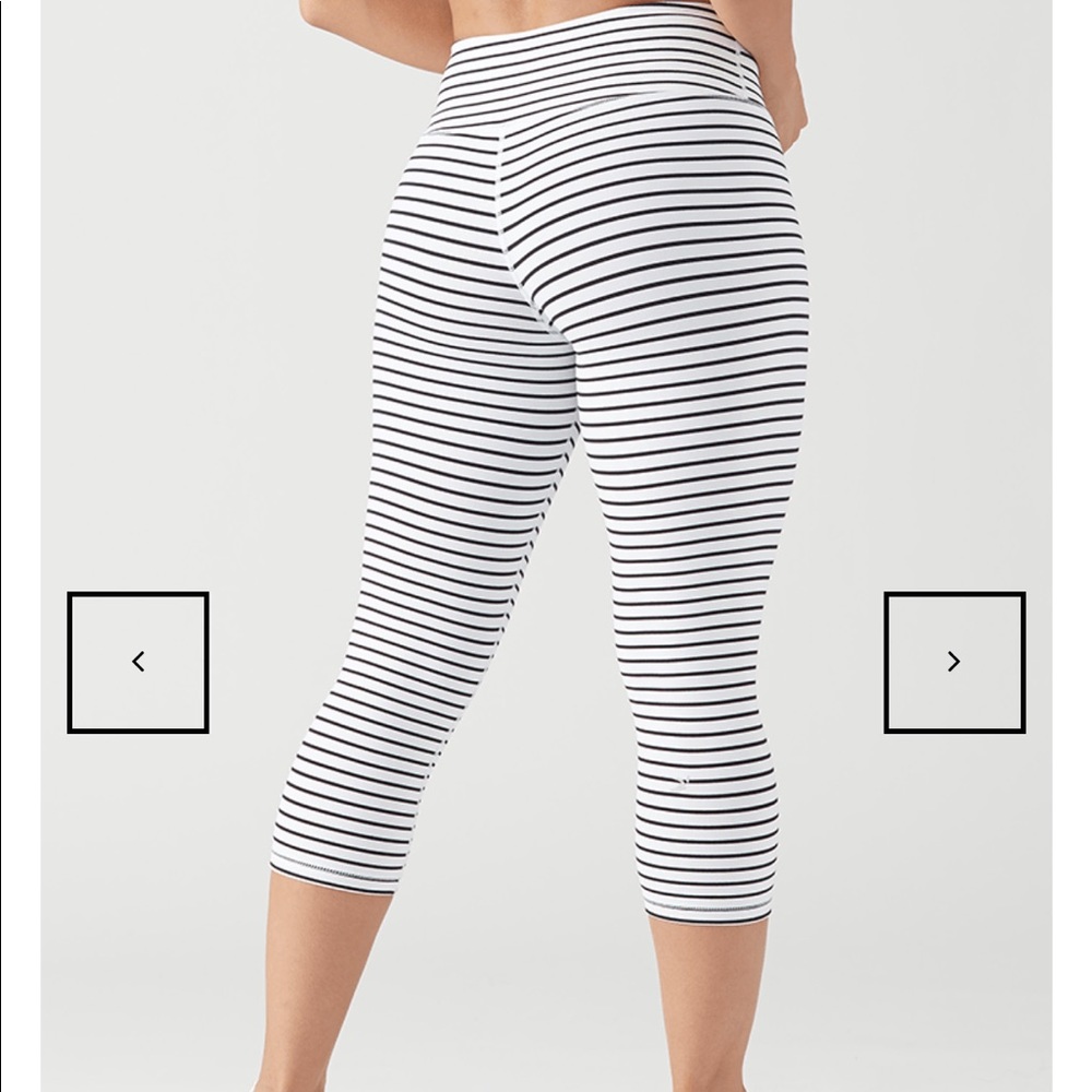 Glyder Cropped Striped Leggings